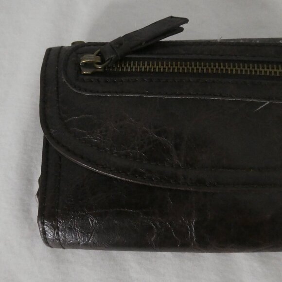 NINE WEST | Dark Brown Snap Button Wallet | ID Compartment | Card Slots | NWOT - Picture 6 of 11